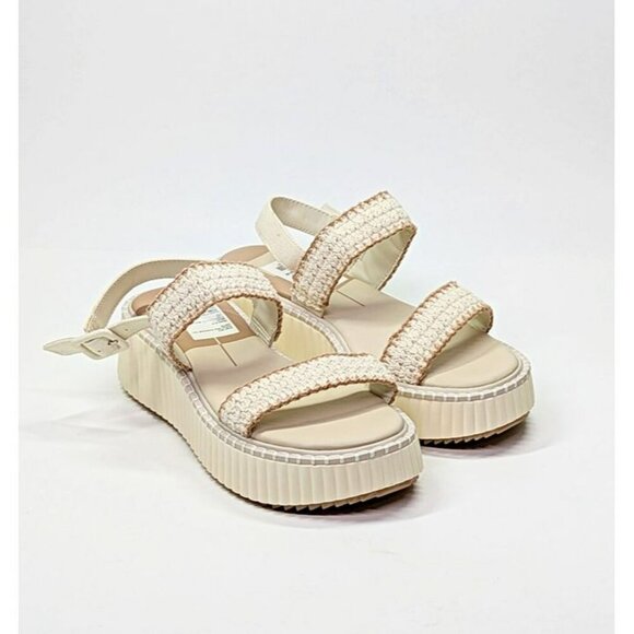Dolce Vita Daiya Women's Ivory Platform Sandals Size 9 (MSRP $130) - Picture 2 of 9